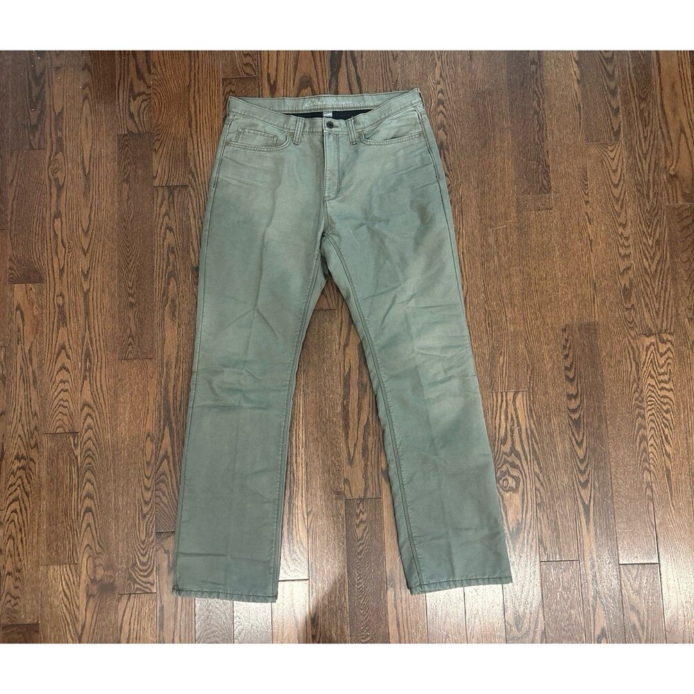 Eddie Bauer fleece lined Men's Casual Pants Green